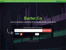 Tablet Screenshot of barter.co